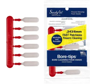 .243cal/6mm Gun Cleaning Bore-tips® by Swab-its®: Barrel Cleaning Swabs: 41-2431
