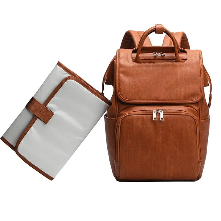 7-in-1 Baby Large Capacity Diaper Bag with Changing Pad