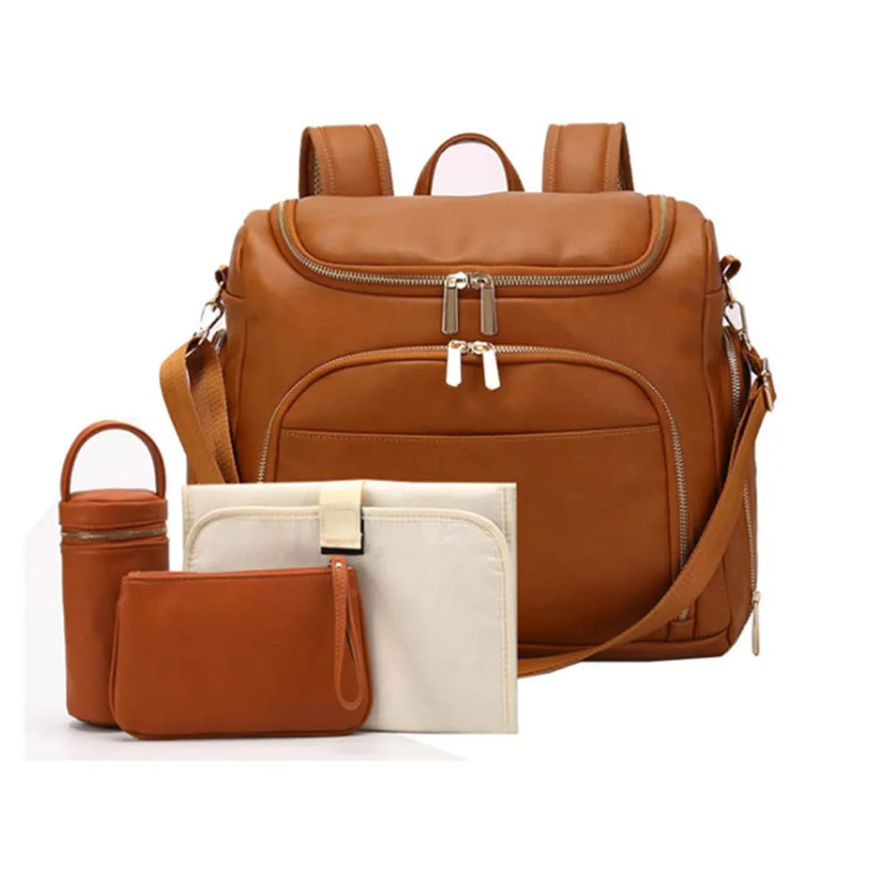 7-in-1 Baby Large Capacity Diaper Bag with Changing Pad