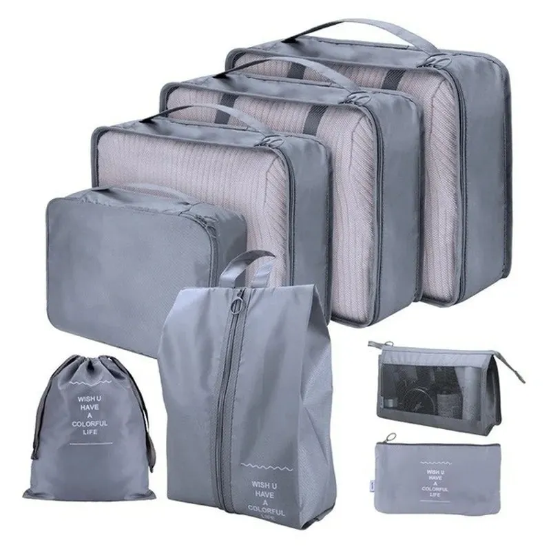 8PCS/Set Travel Organiser Bags Accessories