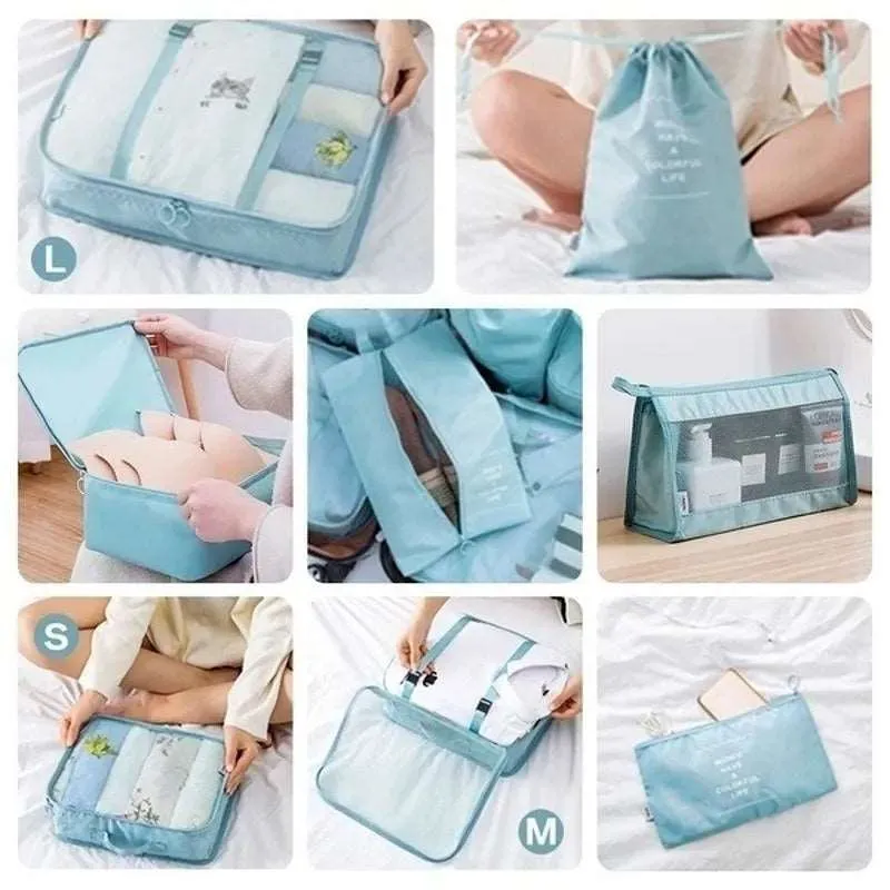 8PCS/Set Travel Organiser Bags Accessories