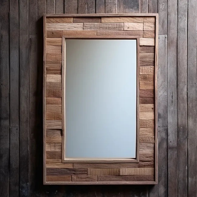 A Beautiful Pallet Wood Mirror