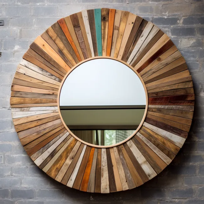 A Beautiful Pallet Wood Mirror