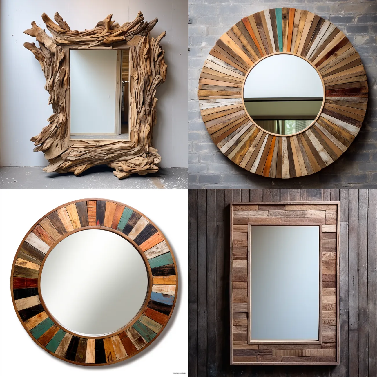 A Beautiful Pallet Wood Mirror