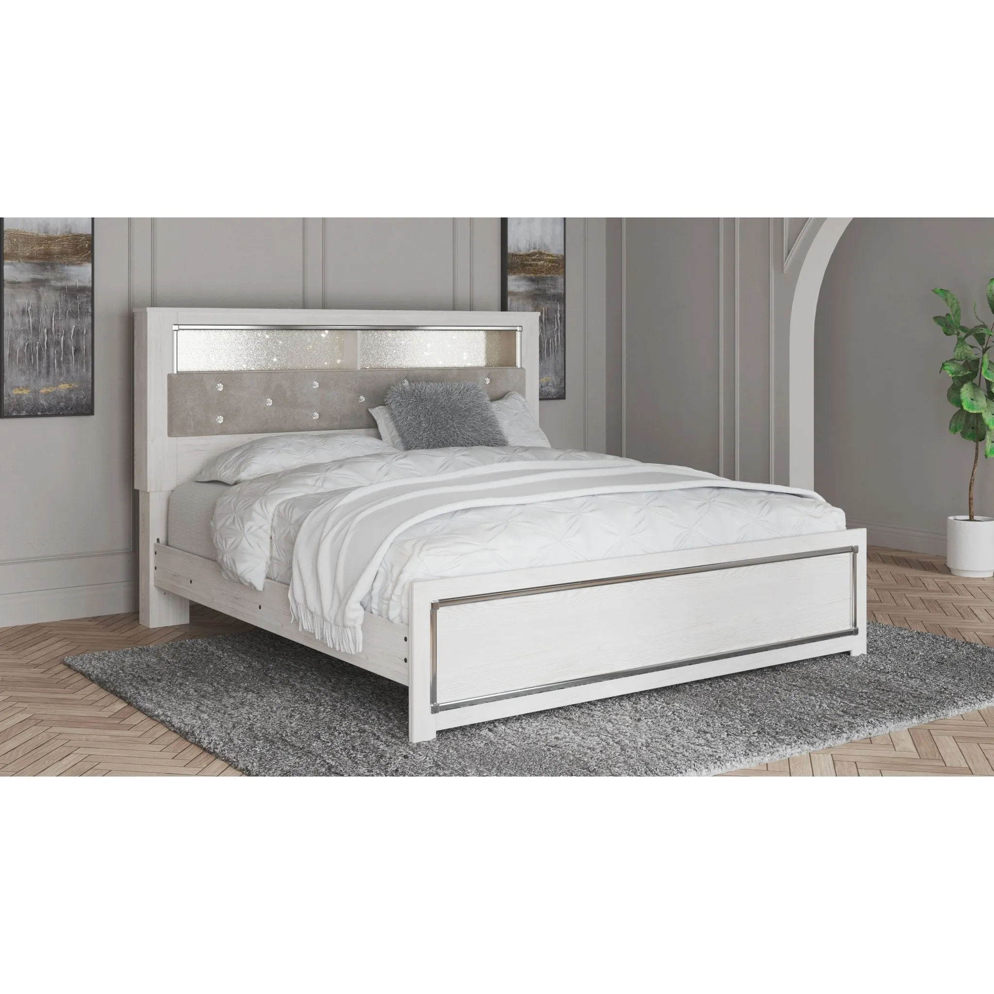 Altyra Bookcase Bed - White