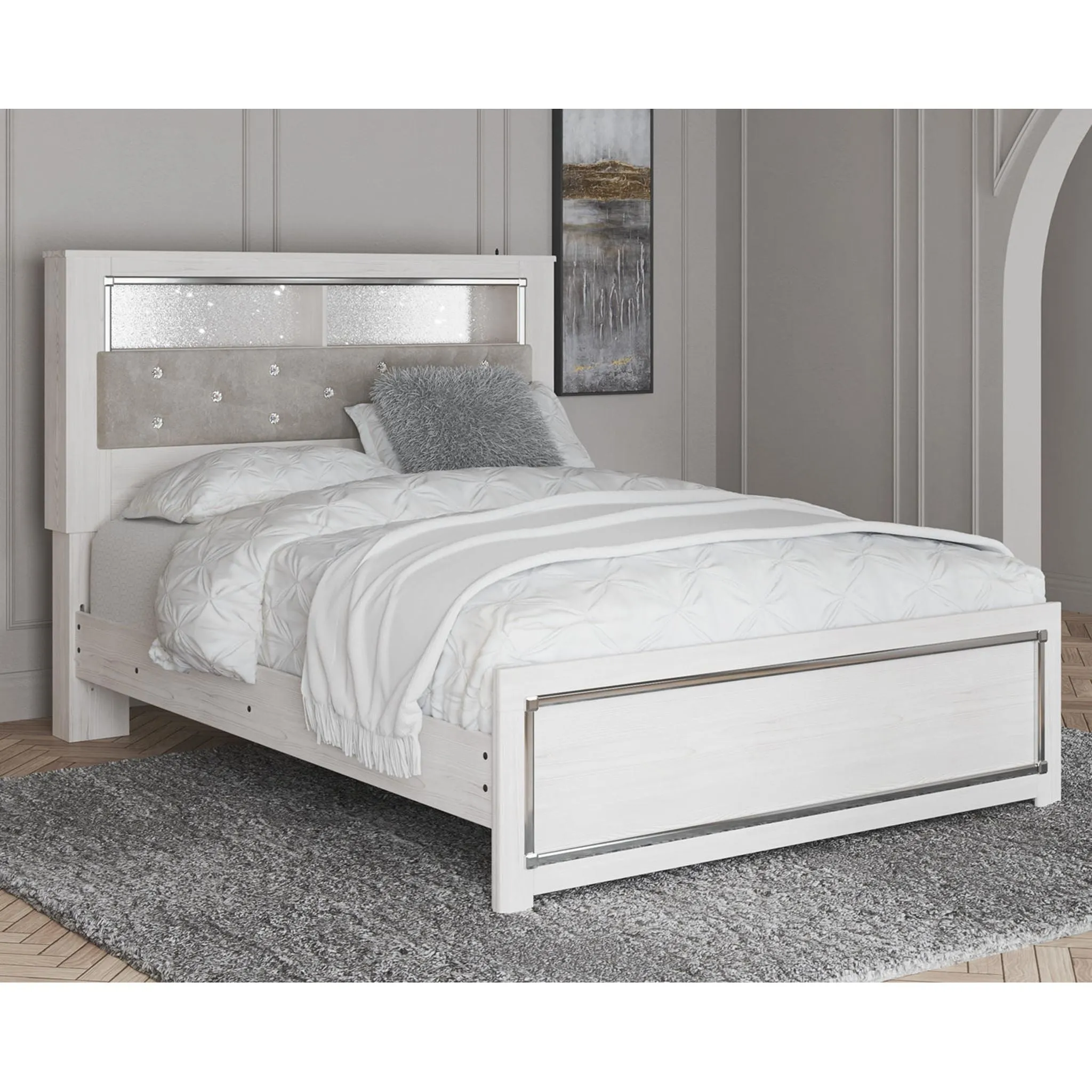 Altyra Bookcase Bed - White