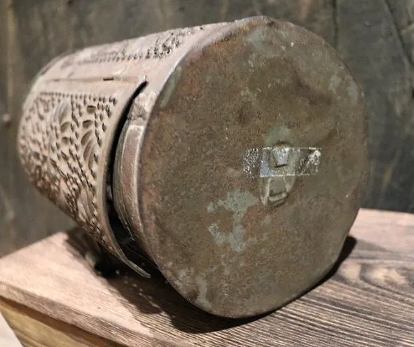 Antique Tin Punched Lantern Gorgeous
