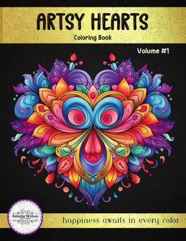 Artsy Hearts Coloring Book Volume #1
