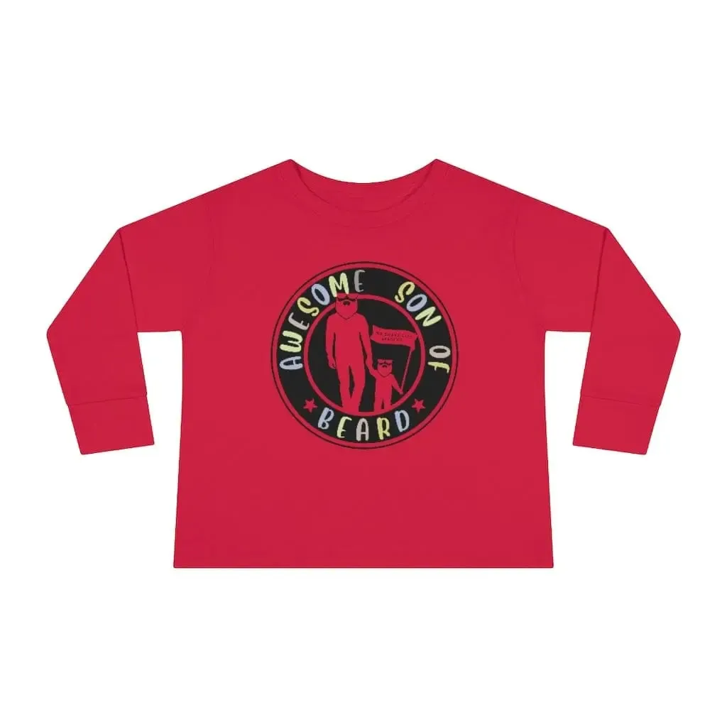 Awesome Son of Beard Toddler Long Sleeve Shirt