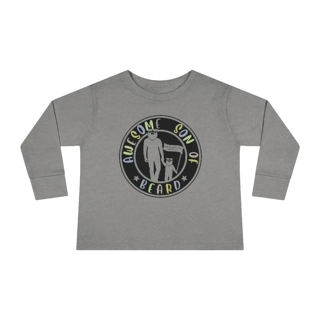 Awesome Son of Beard Toddler Long Sleeve Shirt