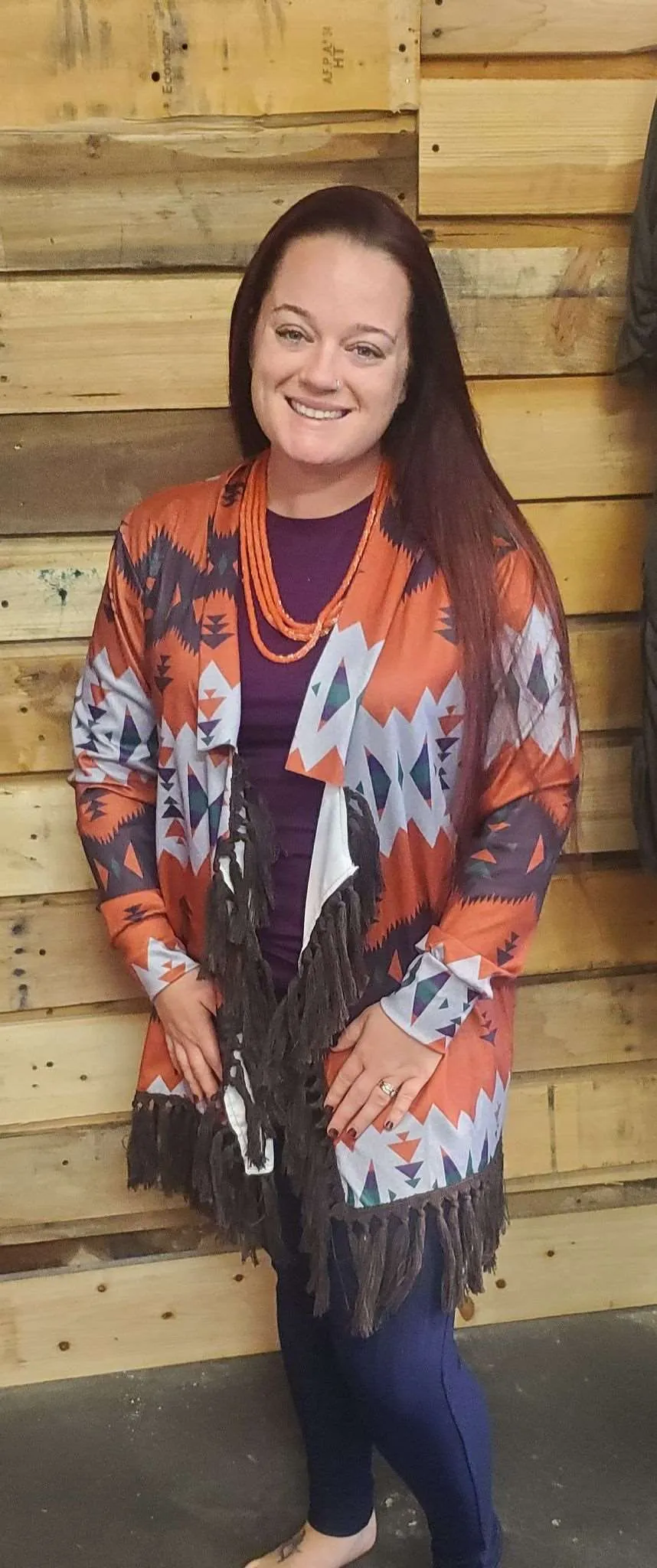 Aztec Kimono with Tassels