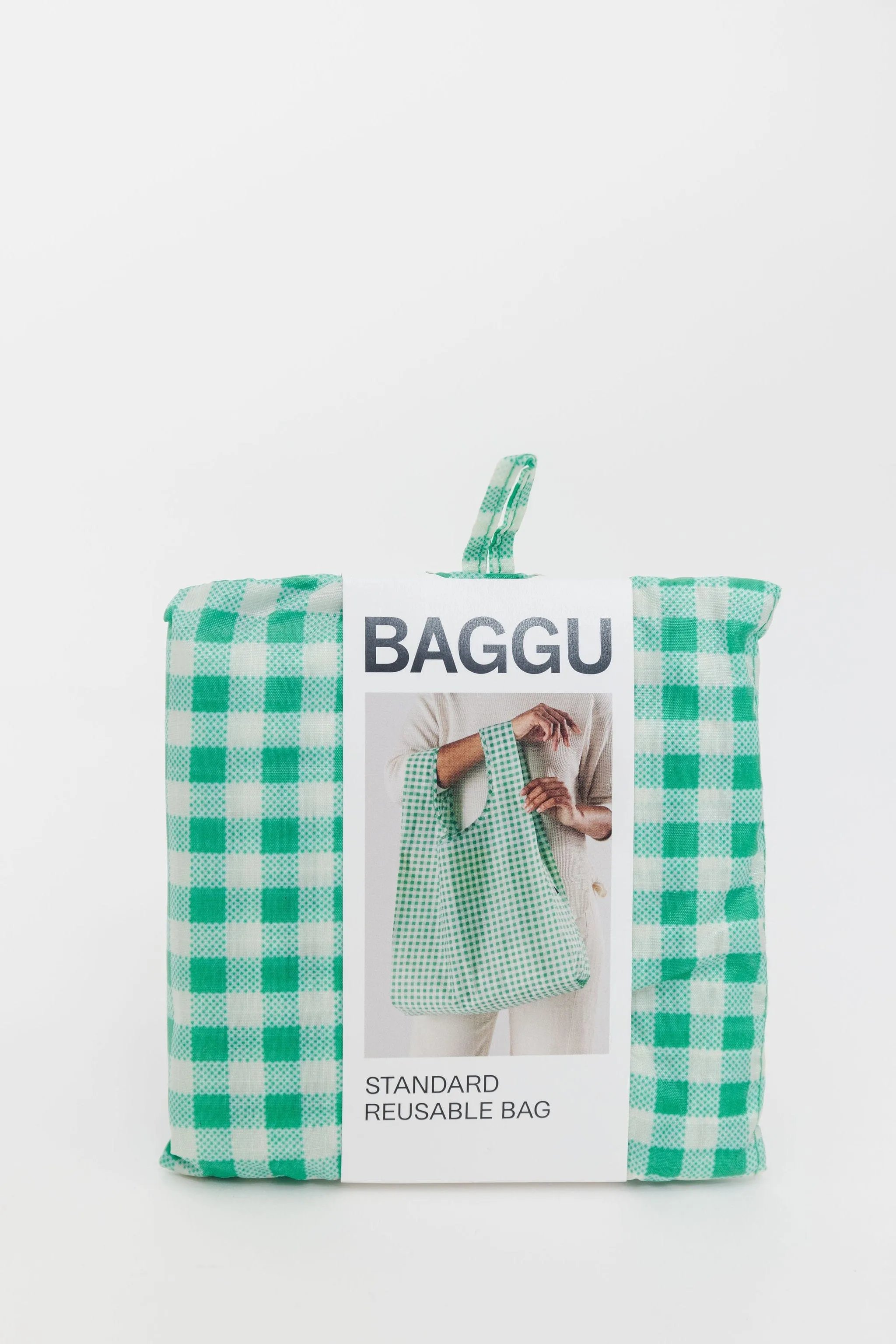 Baggu Standard Green Gingham
