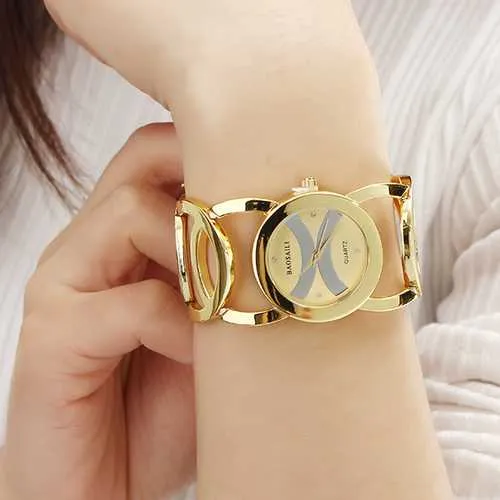 BAOSAILI BSL089 Fashion Luxury Crystal Gold Wrist Watches