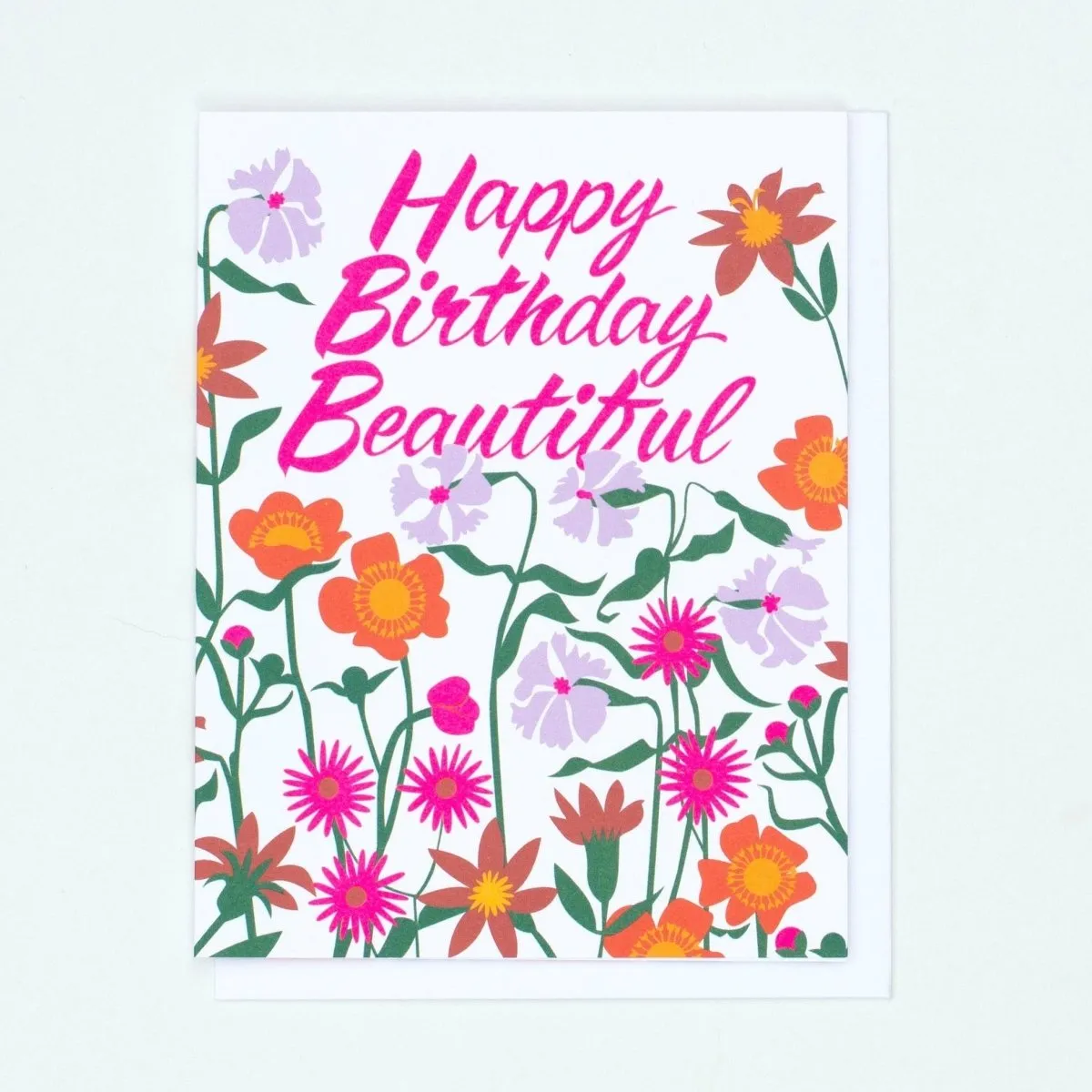 Beautiful Bright Birthday Flowers Card