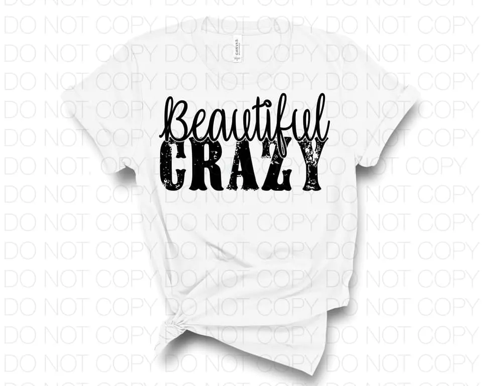 Beautiful Crazy Transfer Sheet