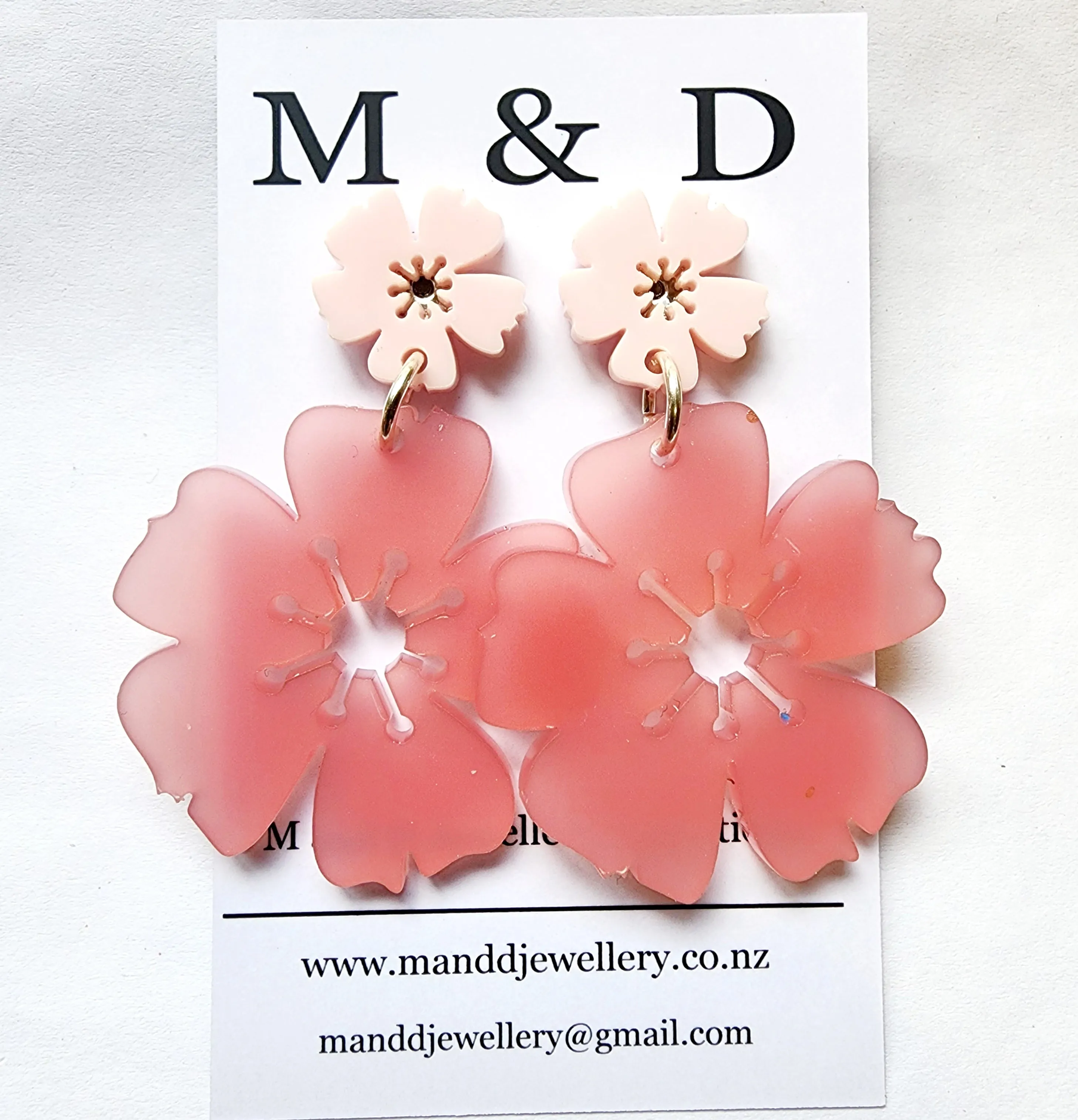 Blossom Stud Dangle Earrings