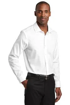 Bluejay Ct. Red House® Slim Fit Pinpoint Oxford Non-Iron Shirt RH620