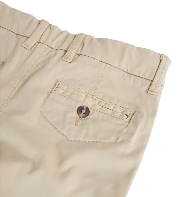 Boboli Pantaloni in raso elasticizzati da bambino738367 7399 beige