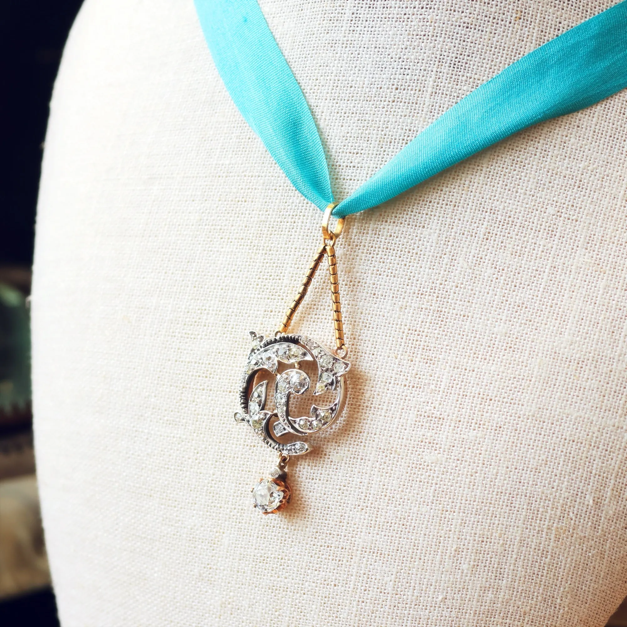 Breathtakingly Beautiful Antique Diamond Pendant