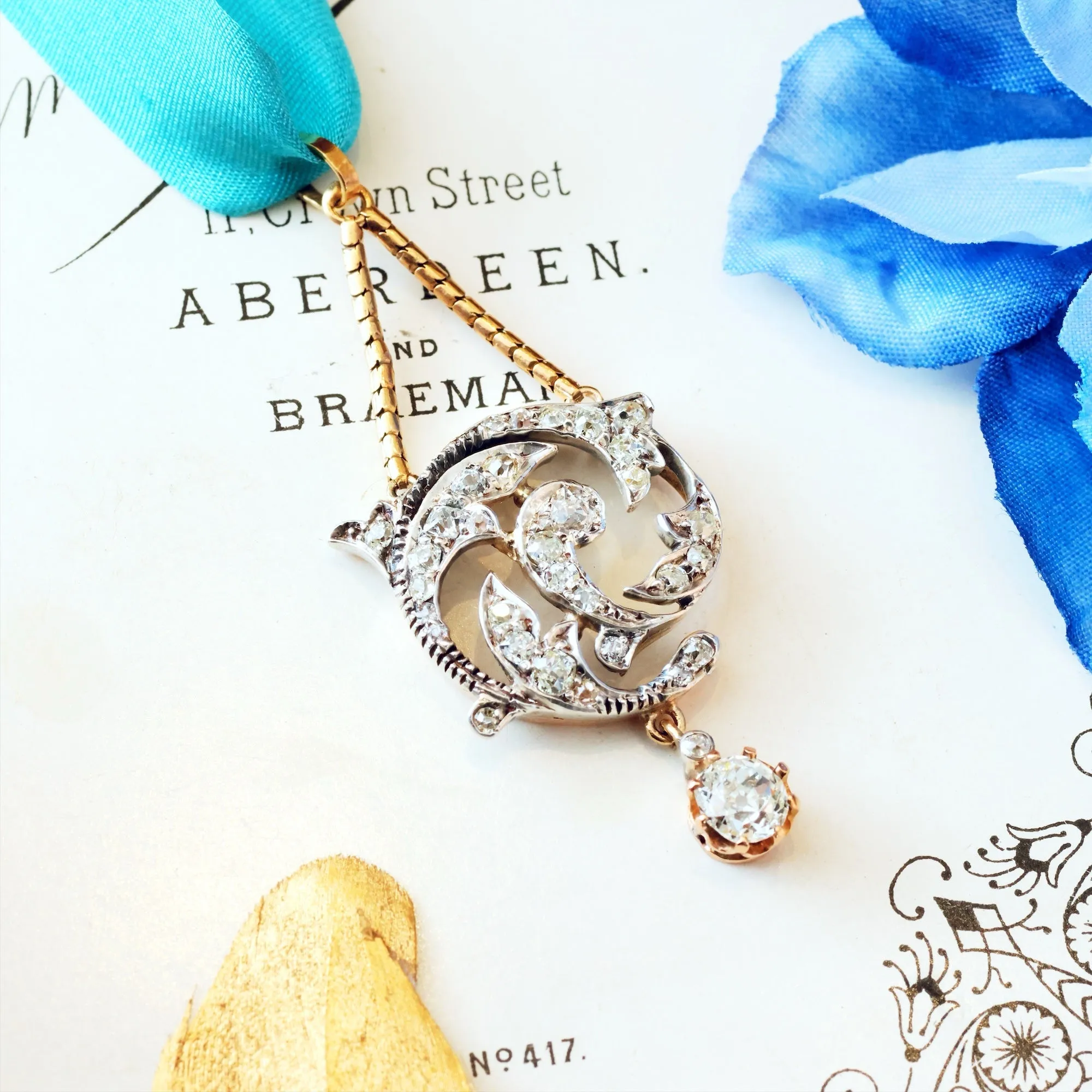 Breathtakingly Beautiful Antique Diamond Pendant