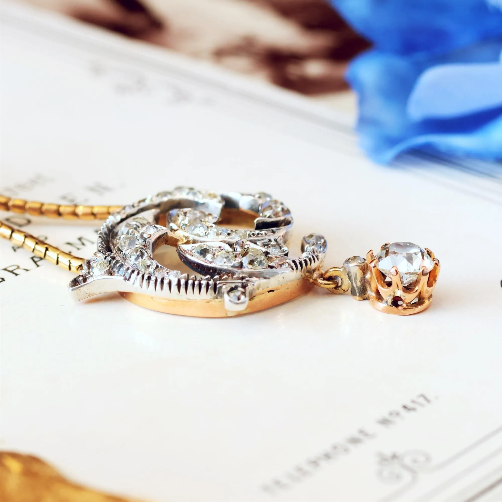 Breathtakingly Beautiful Antique Diamond Pendant