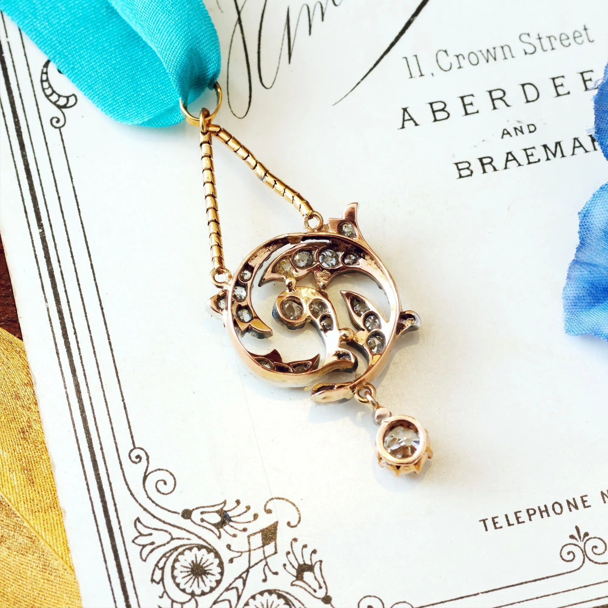 Breathtakingly Beautiful Antique Diamond Pendant