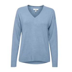 b.young maglioncino da donna VNeck 20811929 1441211 blue bell melange