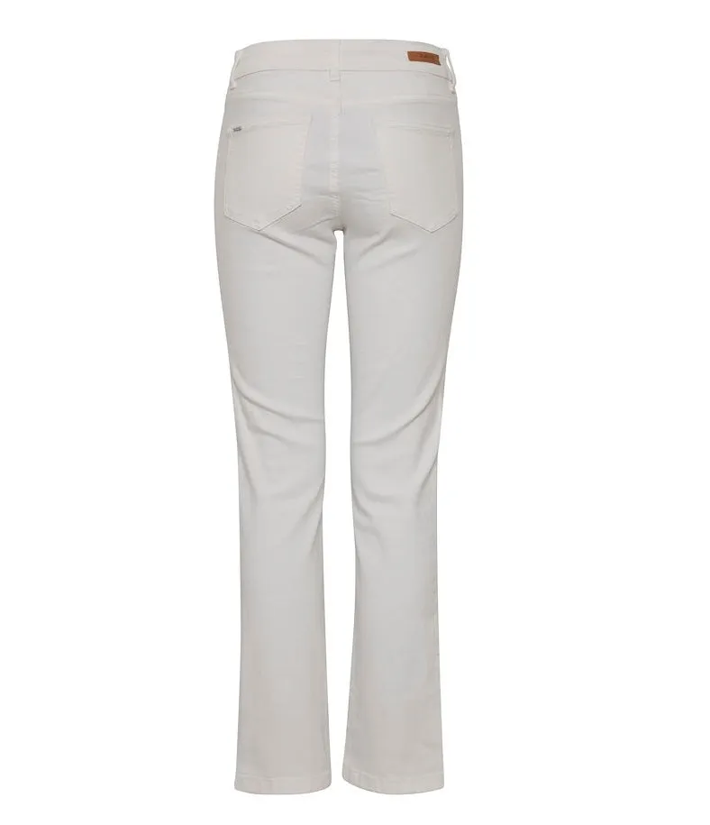 b.young Pantalone Jeans slim fit da donna Lola 20806353 110601 optical white