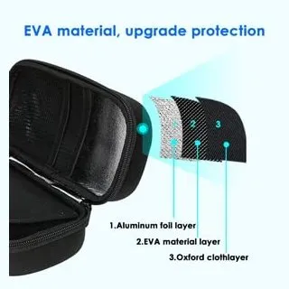 CareVego insulin pen travel safe cooler ice bag Hard eva case with 3 Cooler Ice Pack