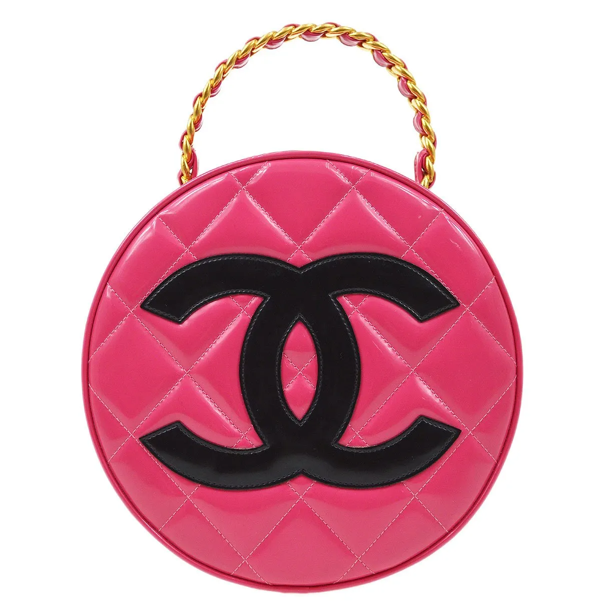 CHANEL 1995 Round Vanity Handbag 92591