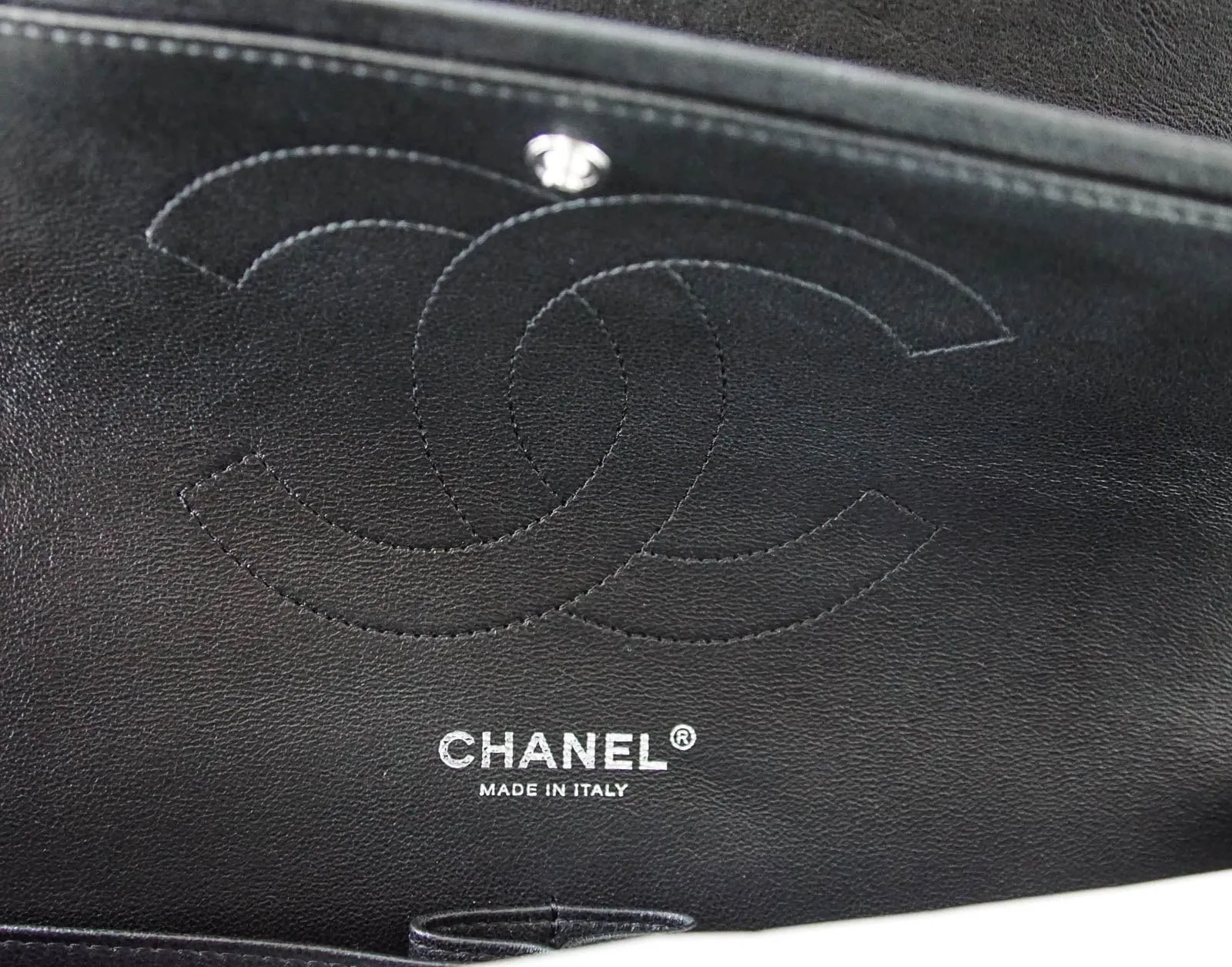 Chanel Bag Quilted So Black Jumbo Classic Double Flap Calfskin Limited Edition