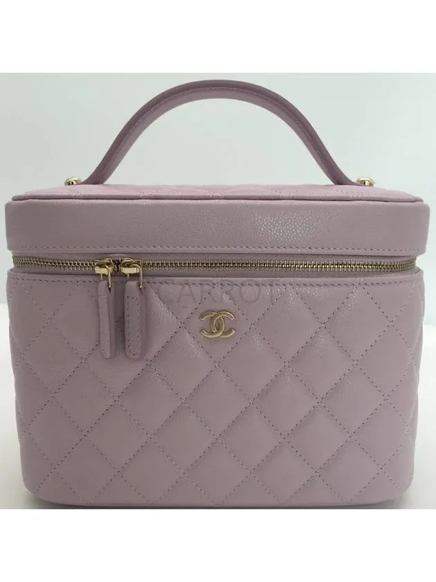Chanel Vanity Bag Cosmetic Pouch Caviar 24S AP2573