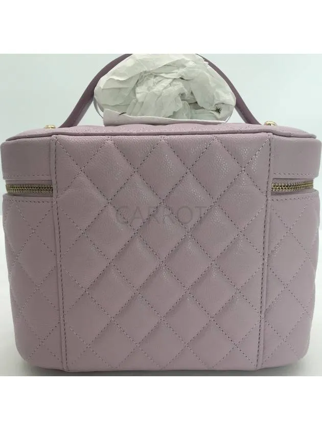Chanel Vanity Bag Cosmetic Pouch Caviar 24S AP2573