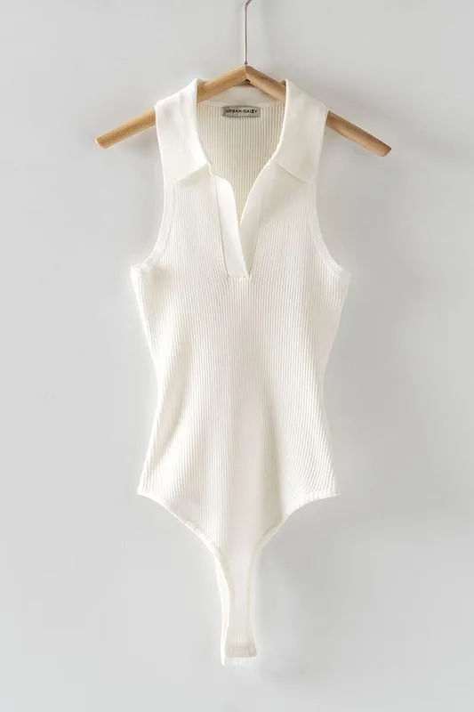 Collared Bodysuit