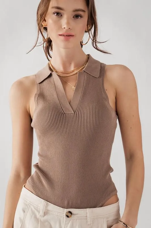 Collared Bodysuit