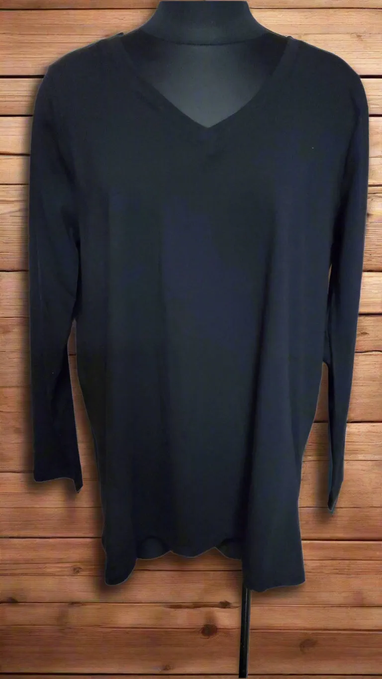 Cotton V-Neck Long Sleeve GT1058X