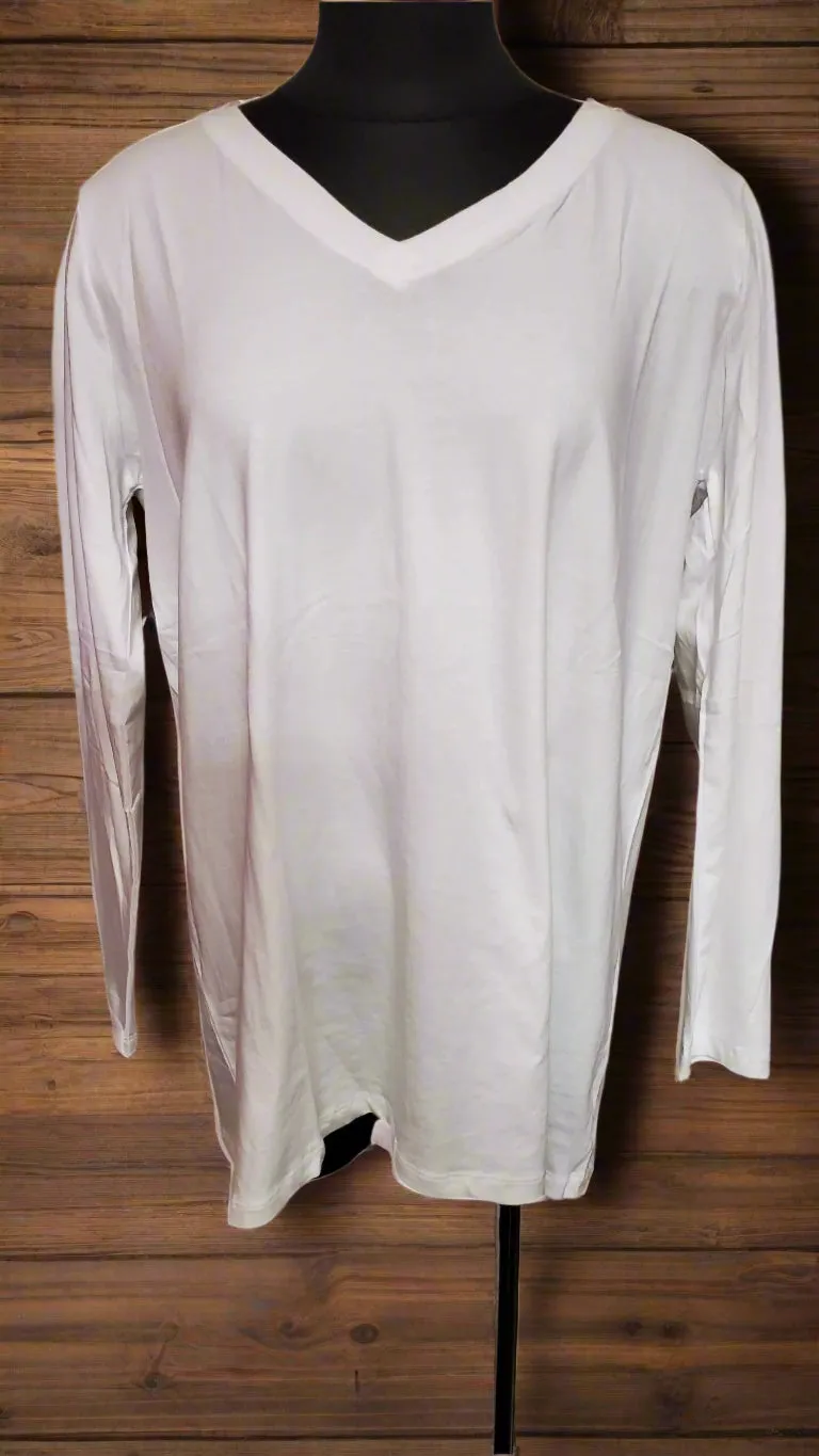 Cotton V-Neck Long Sleeve GT1058X