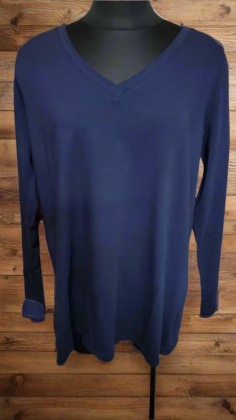 Cotton V-Neck Long Sleeve GT1058X