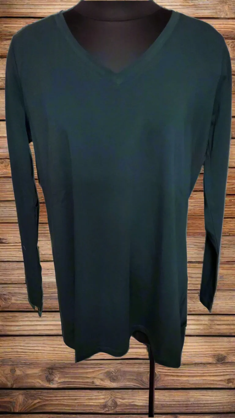 Cotton V-Neck Long Sleeve GT1058X