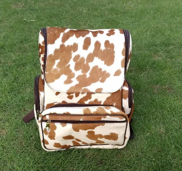 Cowhide Mummy Backpack