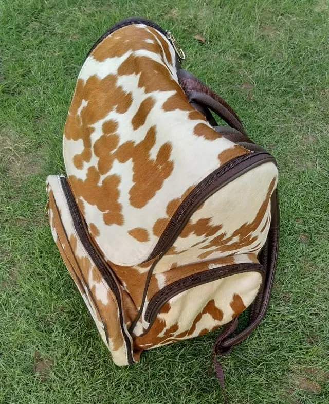 Cowhide Mummy Backpack