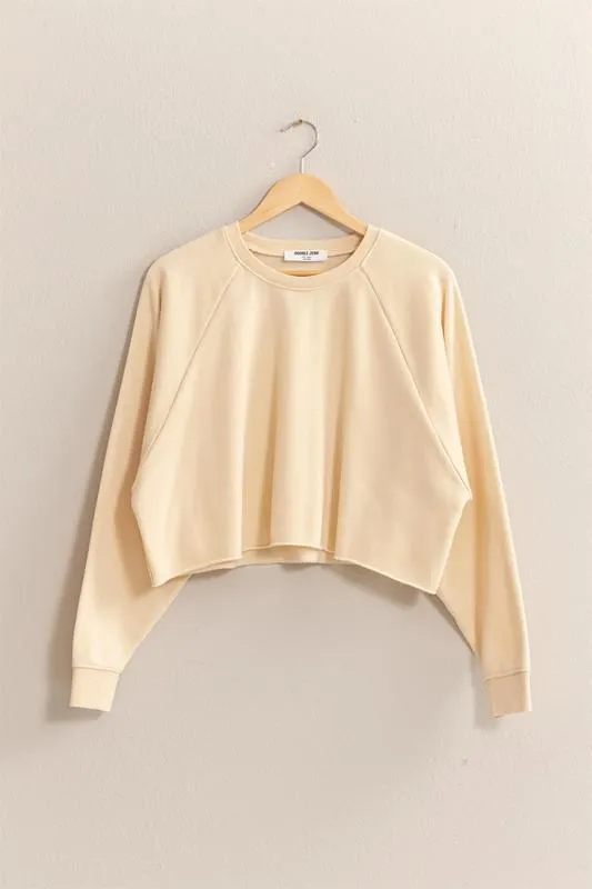 Crop Hem Sweatshirt