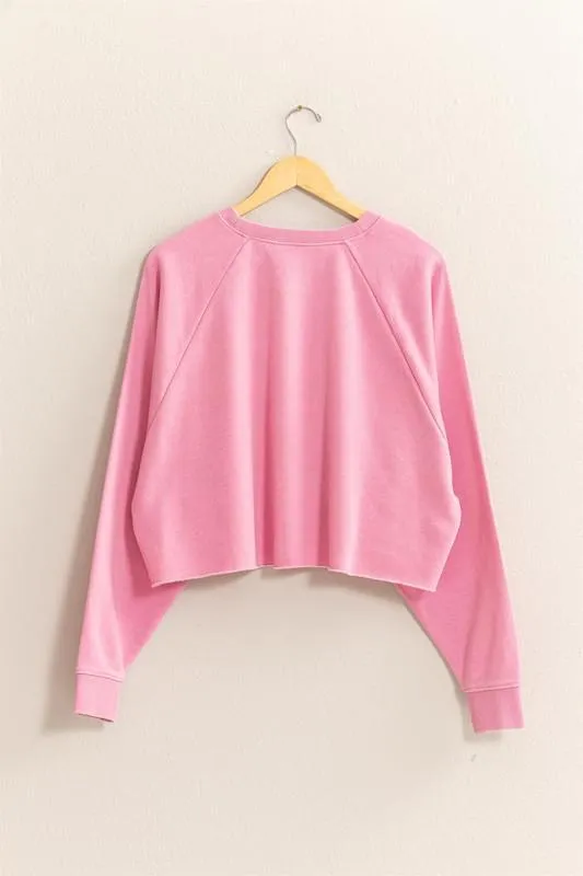 Crop Hem Sweatshirt