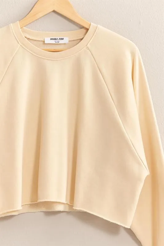 Crop Hem Sweatshirt