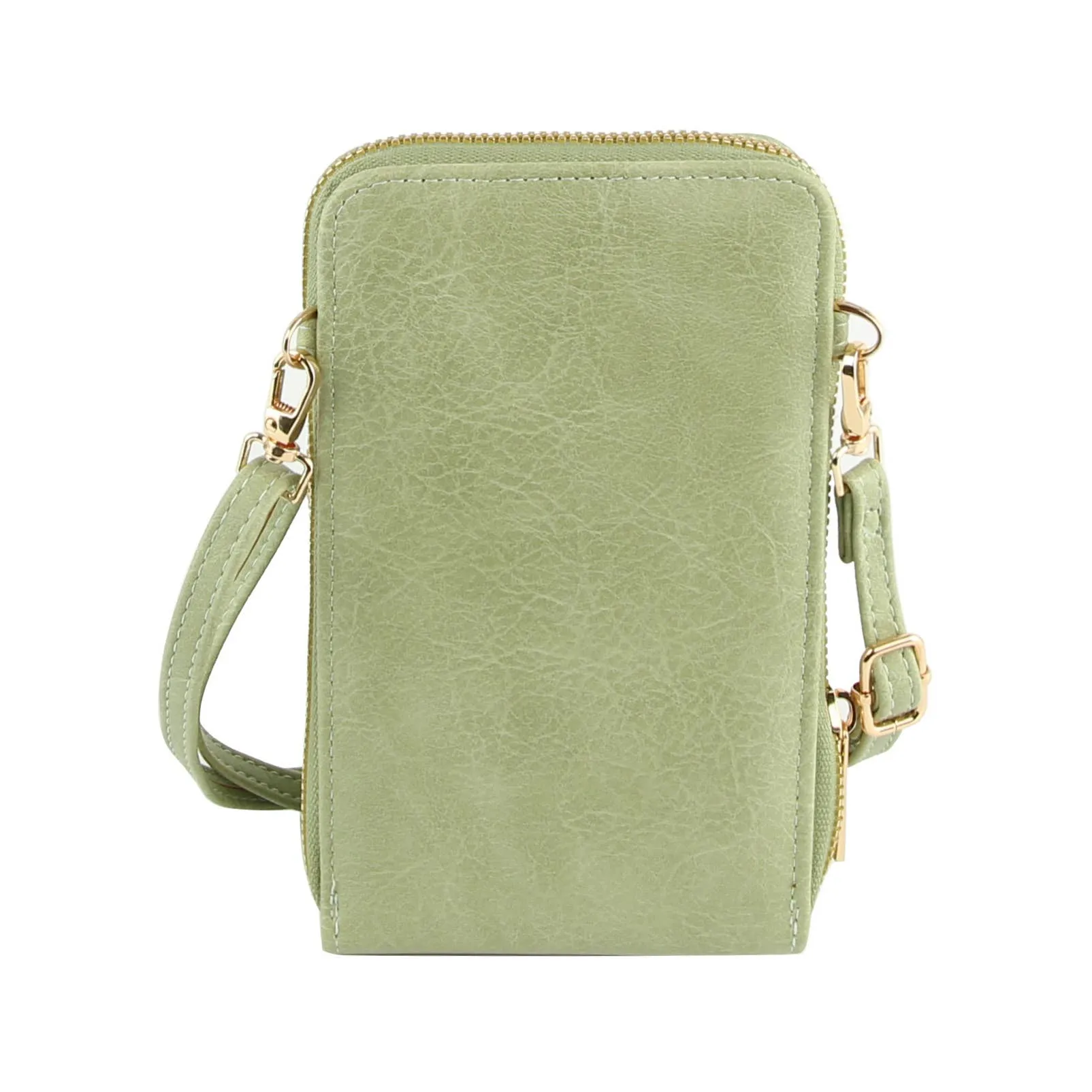 Crossbody Double Zip Handbag