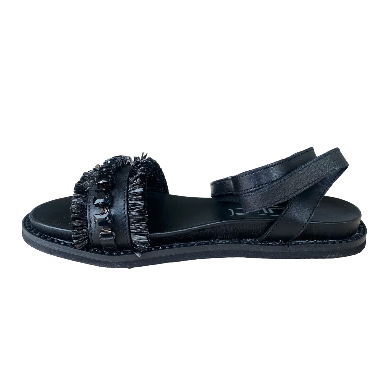 Cult sandalo basso da donna in pelle Roshelle CLW427600 nero