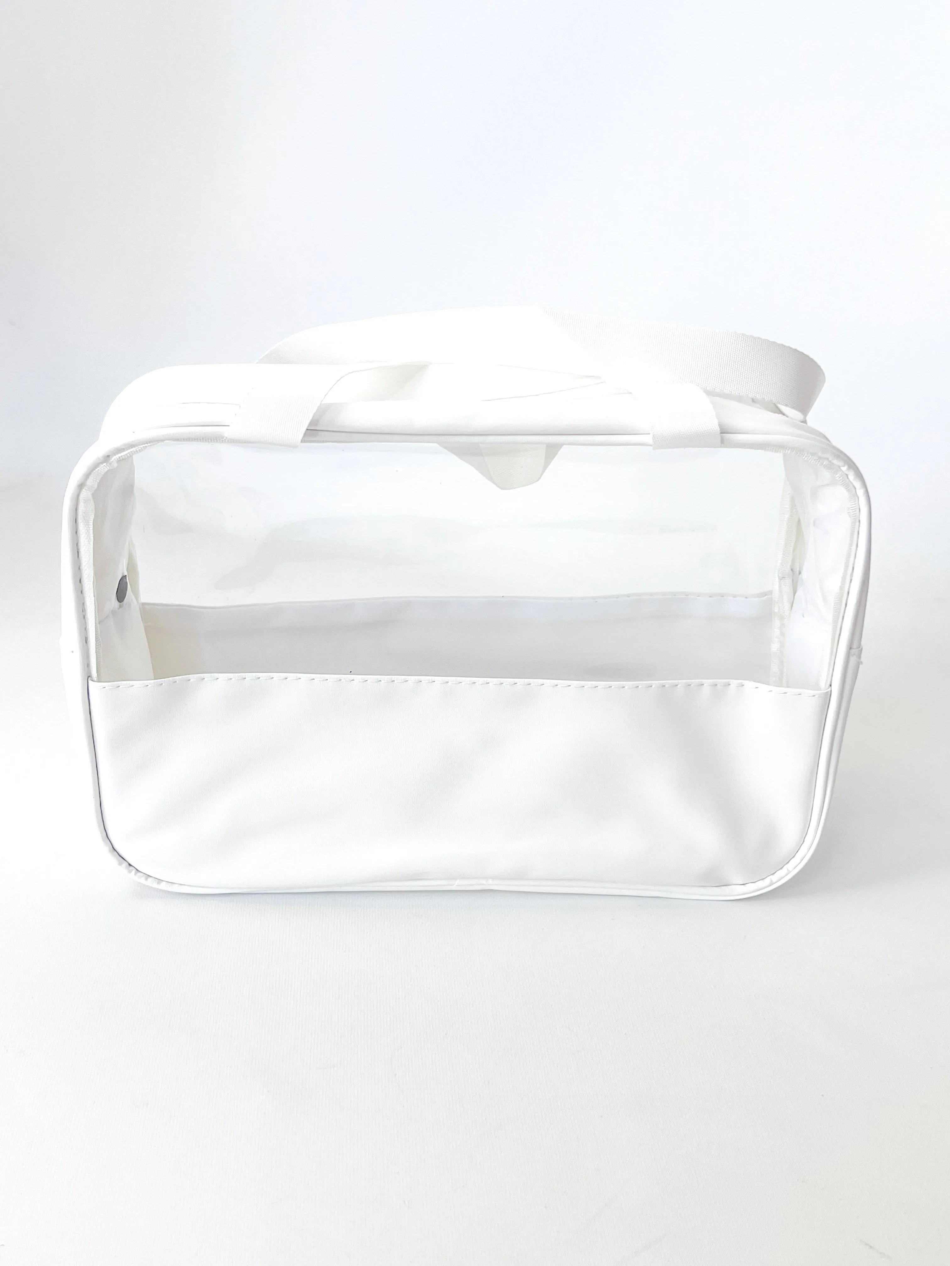 Dawn - Clear Zipper Travel Pouches (White)