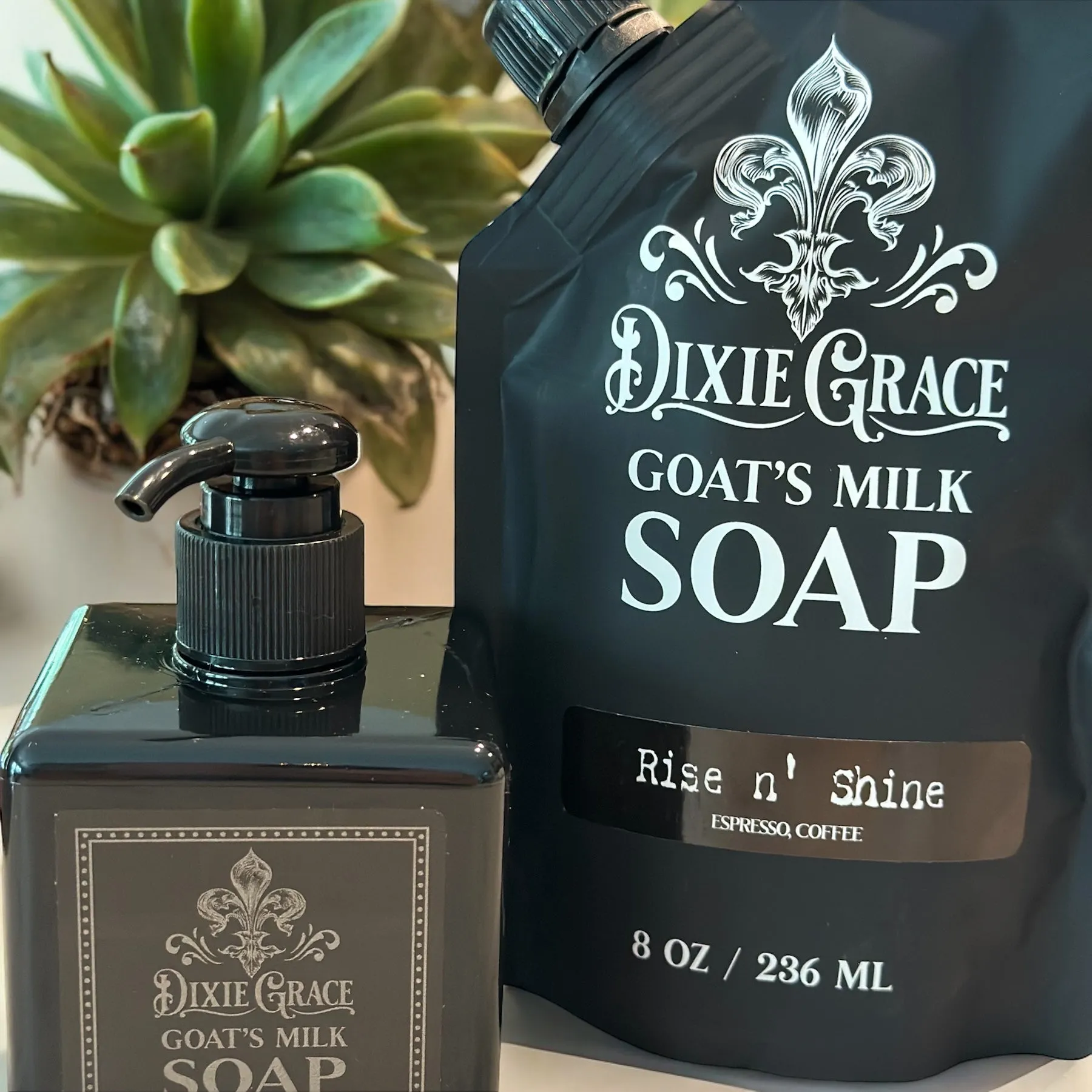 Dixie Grace Plated Liquid Hand Soap Bottle