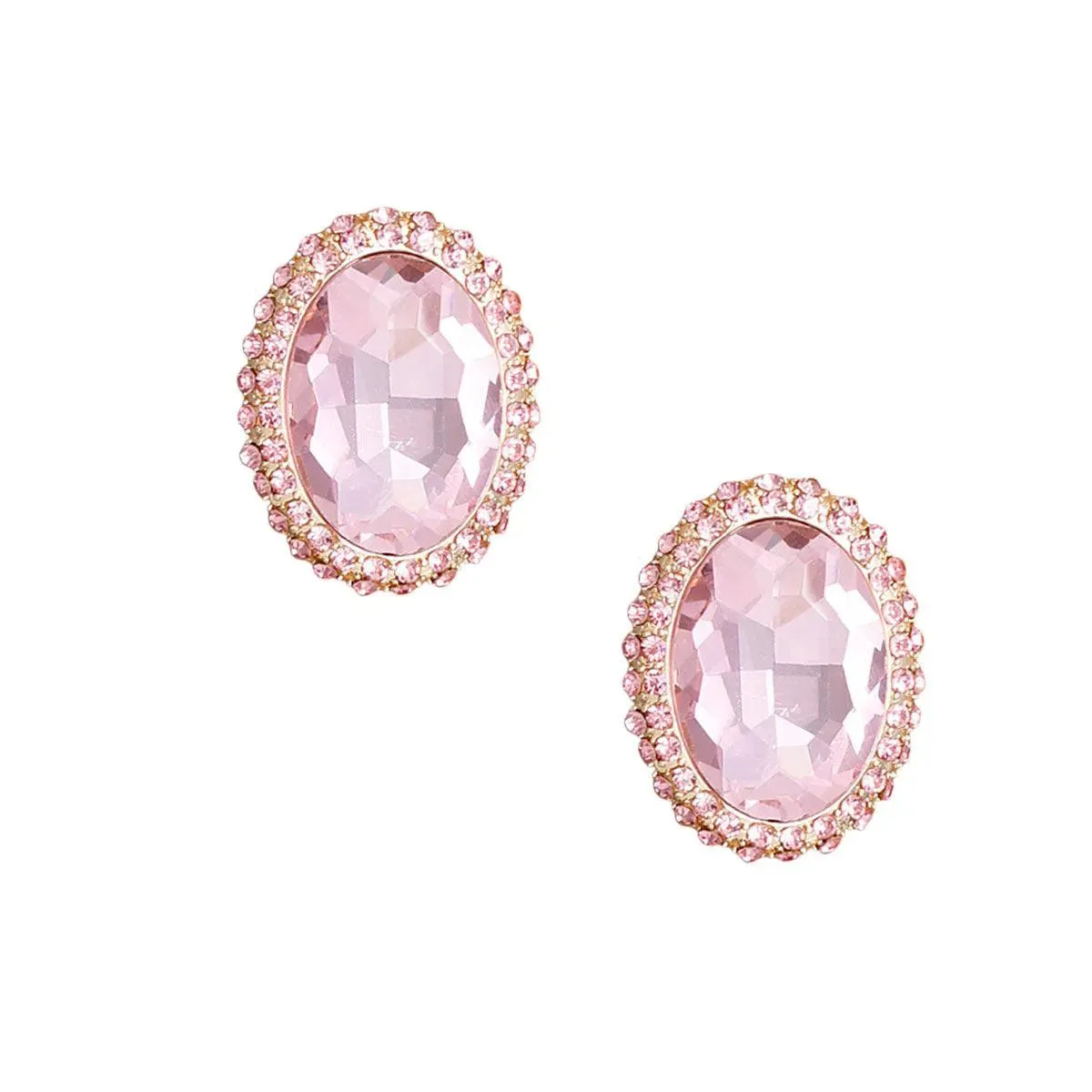 Everyday Luxury: Pink Gemstone Earrings: Fashion Jewelry