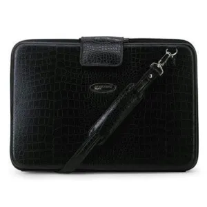 Faux Croc Portfolio Black